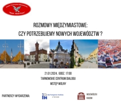 Plakat spotkania w Centrum Dialogu